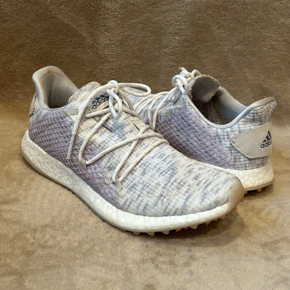 Adidas Womens 8.5 W Crossknit DPR Golf Shoe Sneaker Gray Purple